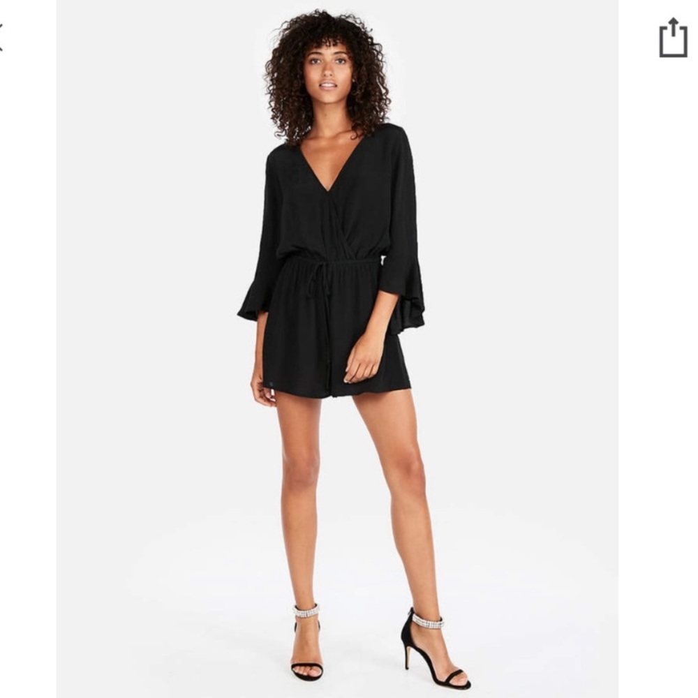 Express black romper small